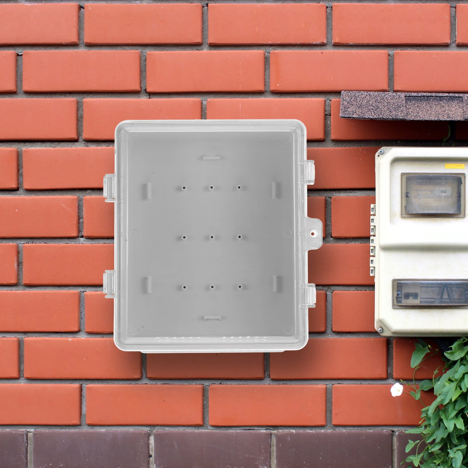 

Waterproof Electrical Junction For Outdoor Use Durable Abs Enclosure Transparent Panel Spacious Interior Easy Installation