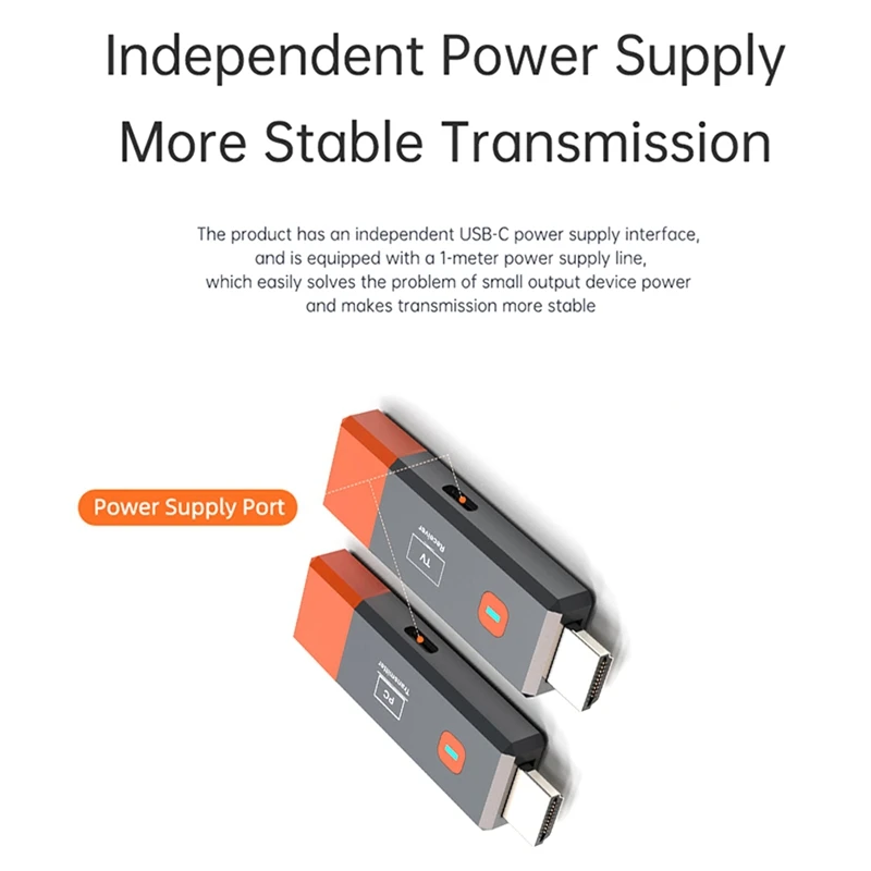 1080P Wireless -Compatible Extender Video Transmitter Receiver Adapter TV Stick Dongle For Camera PC To Monitor