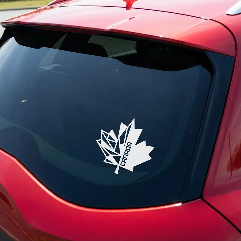 Canada Maple Leaf Car Windows Stickers and Decals Die Cut Vinyl Bumper Decoration Accessories