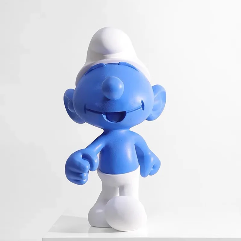 

Smurfs Figure Cute Cartoon Doll Natural Resin Material Model Collection Handmade Birthday Gift Life Beautification Decoration