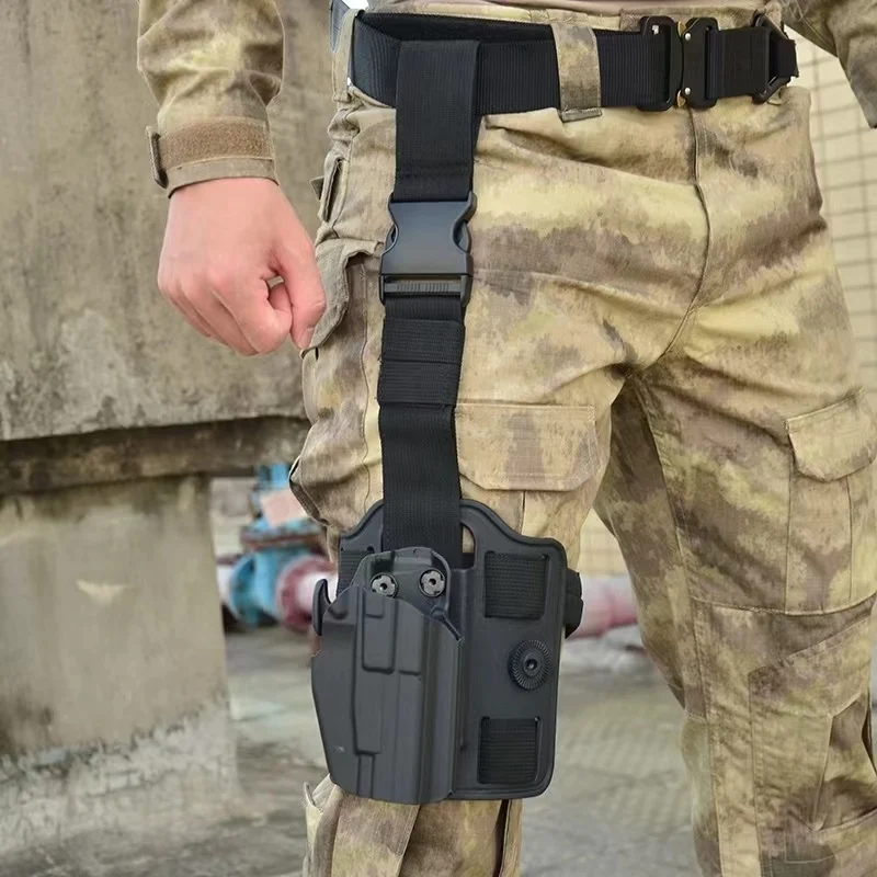 Tactical Gls Pro-Fit Gun Holste Plastic Steel Quick Release Glock Waist Chest Hanging Quick Draw Holster For M92/1911/P226/579