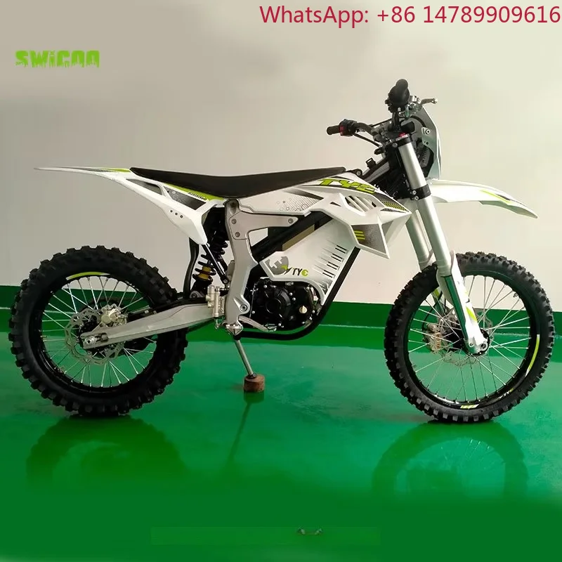 SocialRidingGroupRidingSWICOO 3000w 72v  Dirt Bike E- For Adult, With Cool Black/Pearl White DecalsKidsMotorcycleLightwe