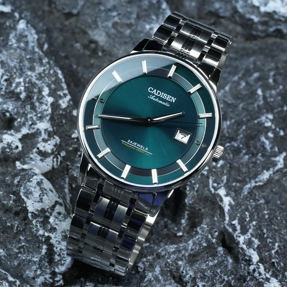 CADISEN Ultra-thin Mechanical Wriswatch Japan MIYOTA 9015 Top