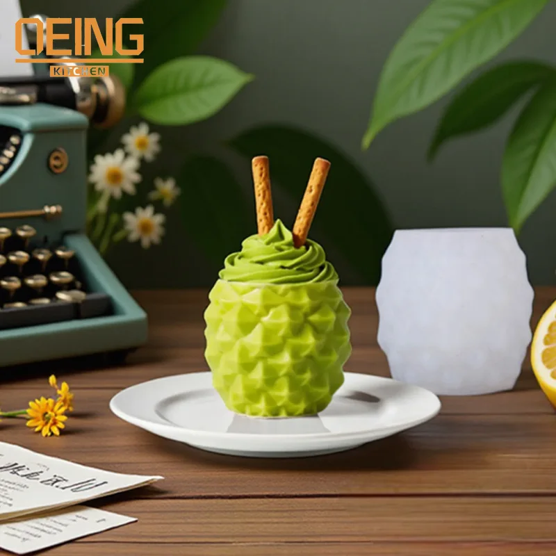 

3D Pineapple Silicone Mold Homemade Chocolate Fruit Ice Cream Mousse Cake Jelly Fondant Baking Mold Kitchen Bakeware Accessories