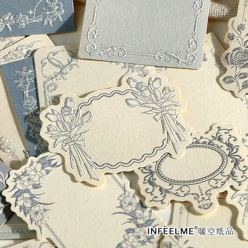 30 Sheets Simple INS Monotone Collage Paper, Clean Minimal Ornaments for Scrapbook Layout view 4