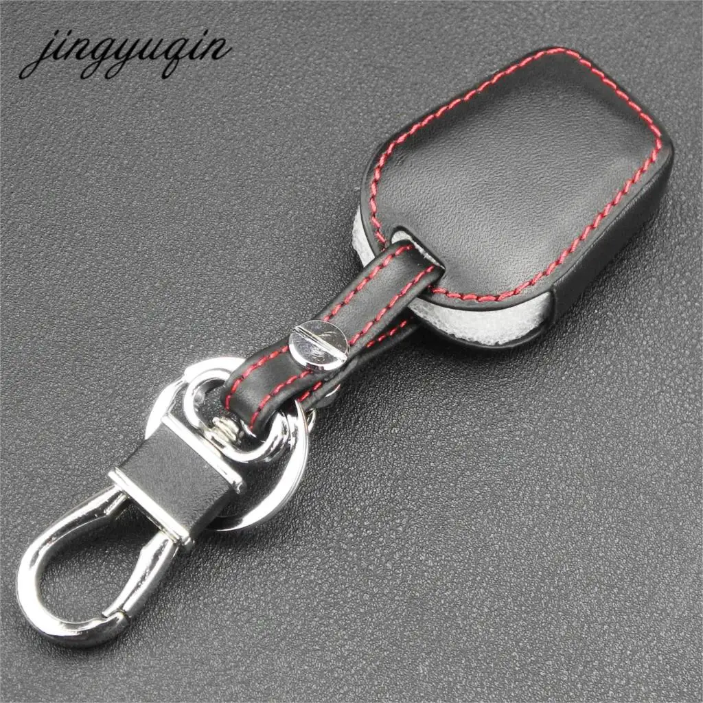 jingyuqin 3 Button Car Key Remote Key Leather Case for BMW E31 E32 E34 E36 E38 E39 E46 Z3 Fob key Shell Cover Holder