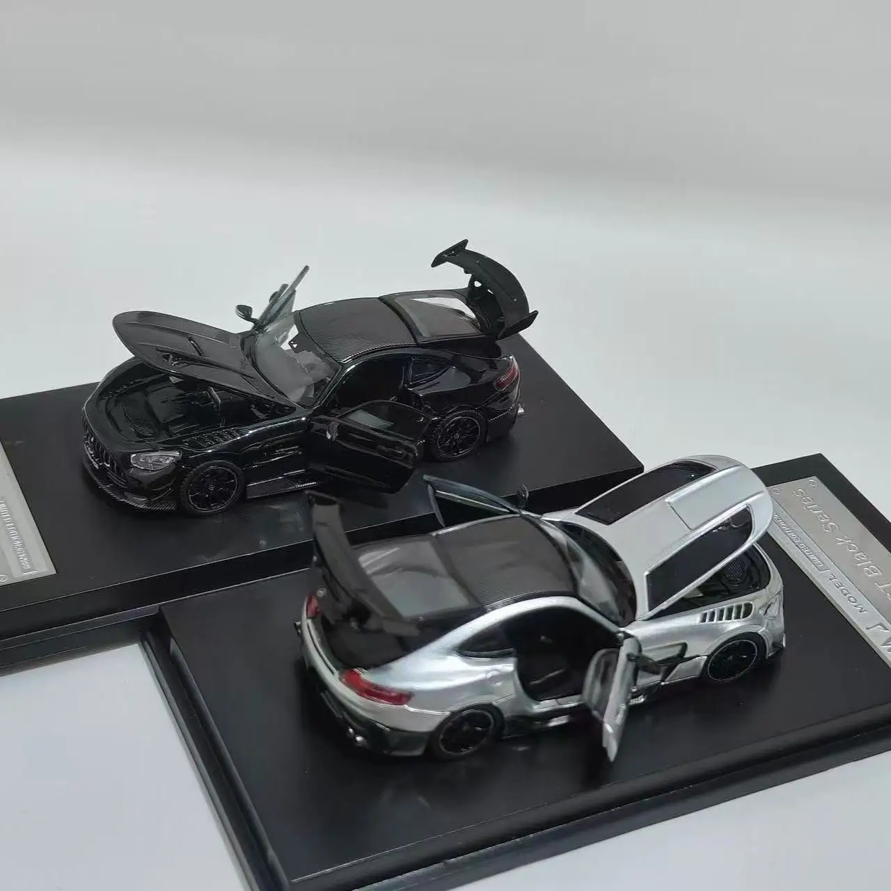 MJ Model 1:64 Full Open Mercedes-Benz AMG Small Scale Alloy Car Model Toy Collection Gift