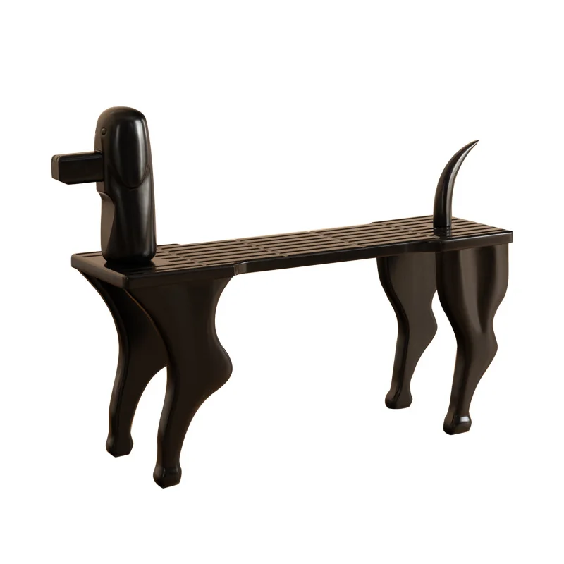 

Solid wood retro bench