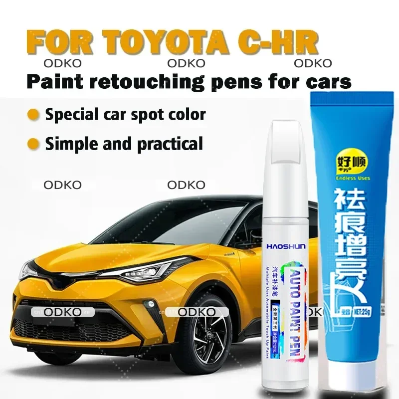 

Набор для ремонта царапин Toyota CHR: маркер-краска и лак для автомобильной отделки, цвет жемчужно-белый