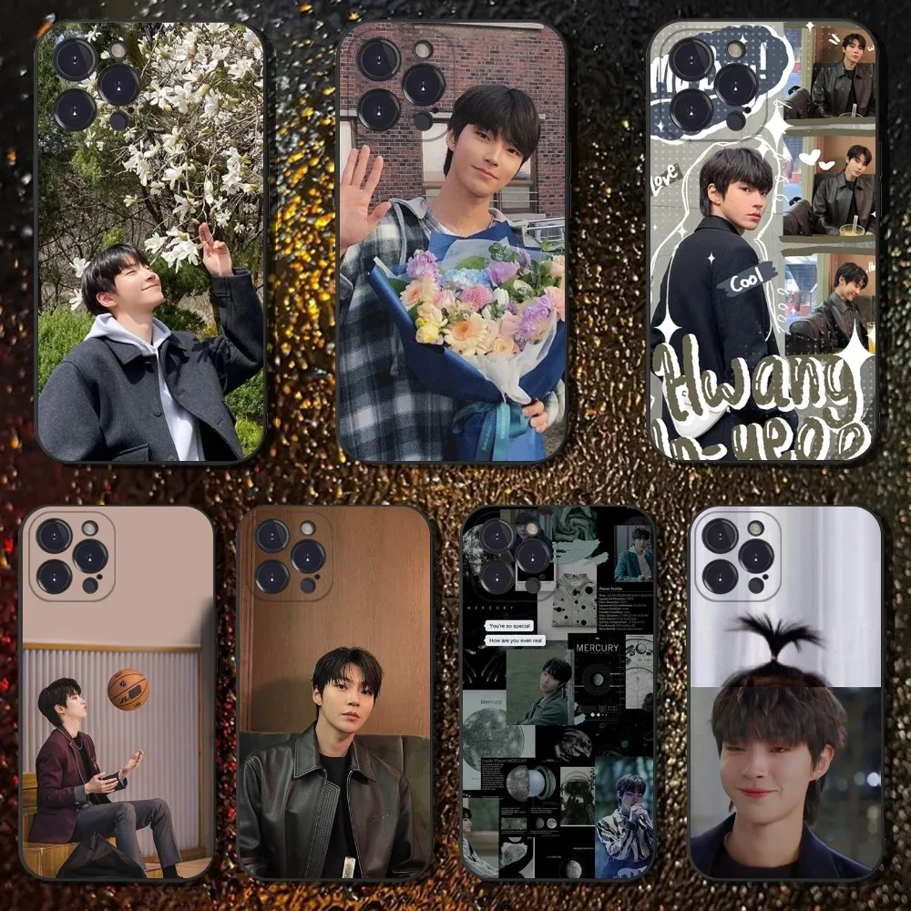 

H-Hwang In Yeop Phone Case For iPhone 16,15,14,13,12,11 Plus,Pro Max,XS,X,XR,SE,Mini,8,7,Soft Silicone Black Cover