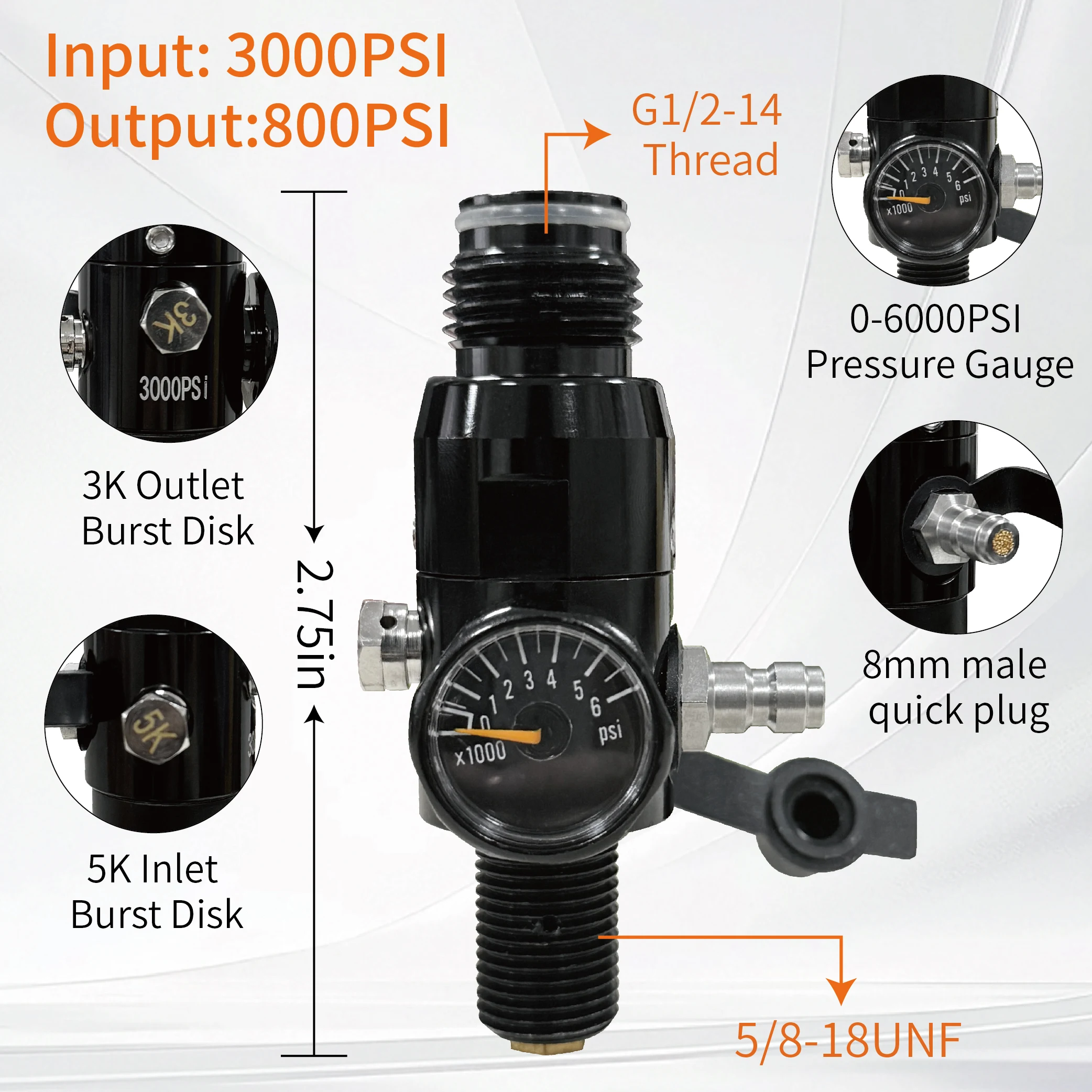 0.2L aluminum bottle Soda Drink Gas Filling Bottle High Pressure Air Cylinder Aquarium Plant CO2 Tank Dive Oxygen Tank