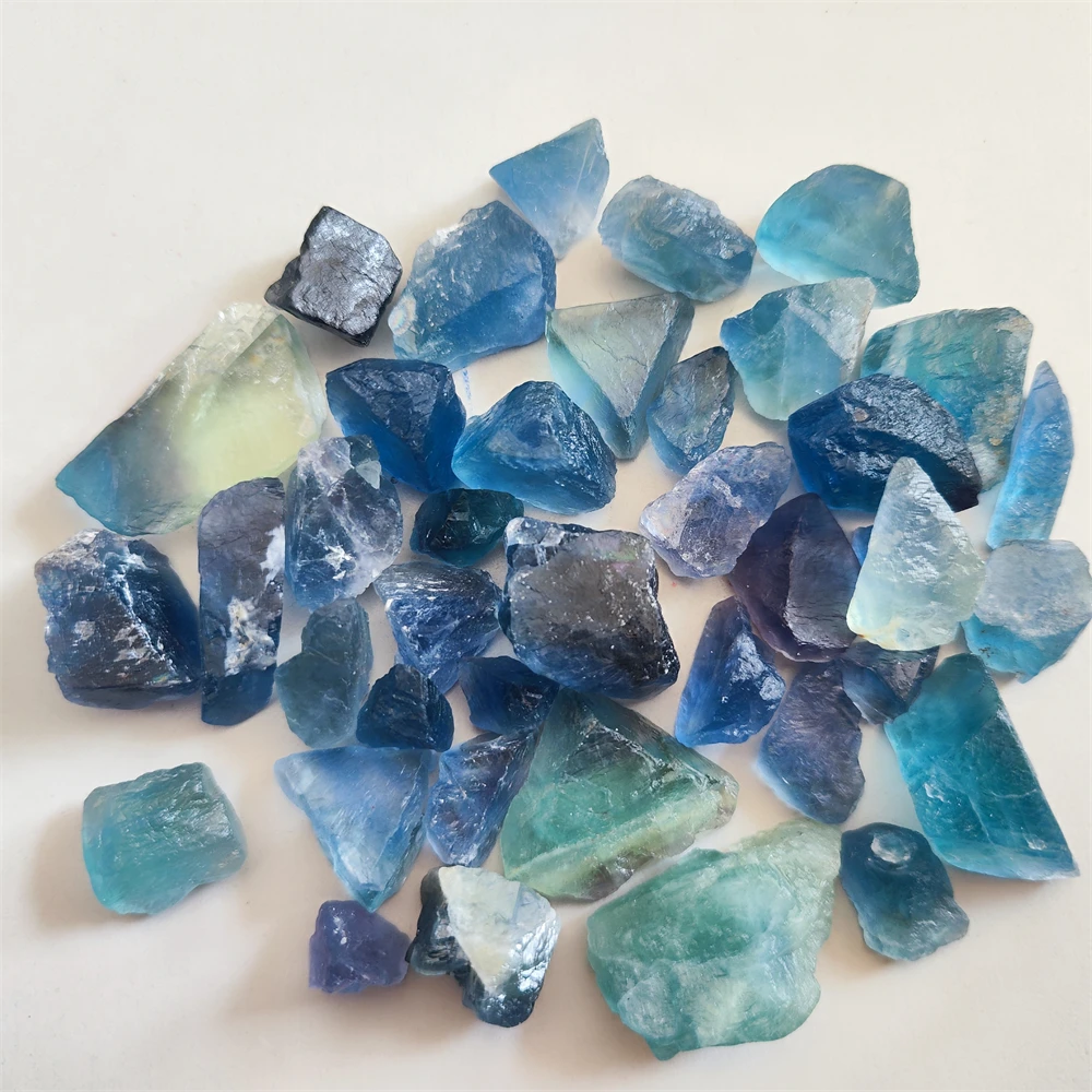 Natural Decor Fluorite Crystal Stone Real Mineral Chakra Healing Specimen Collection Raw Table Decoration Healing Crystal