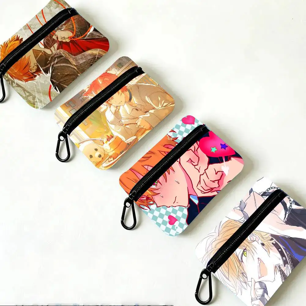 Akito Shinonome Anime Project Sekai Oxford Fabric Wallet With Zipper, Hanging Multifunctional Bag For Credit Cards, Keys, Coins