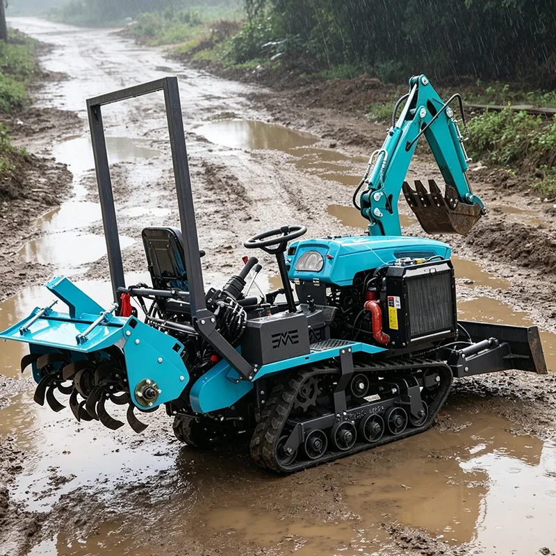 

Customized Export 35HP Crawler Tillage Machine, Tractor Rotary Tiller, Mountain & Hilly Plowing Machine
