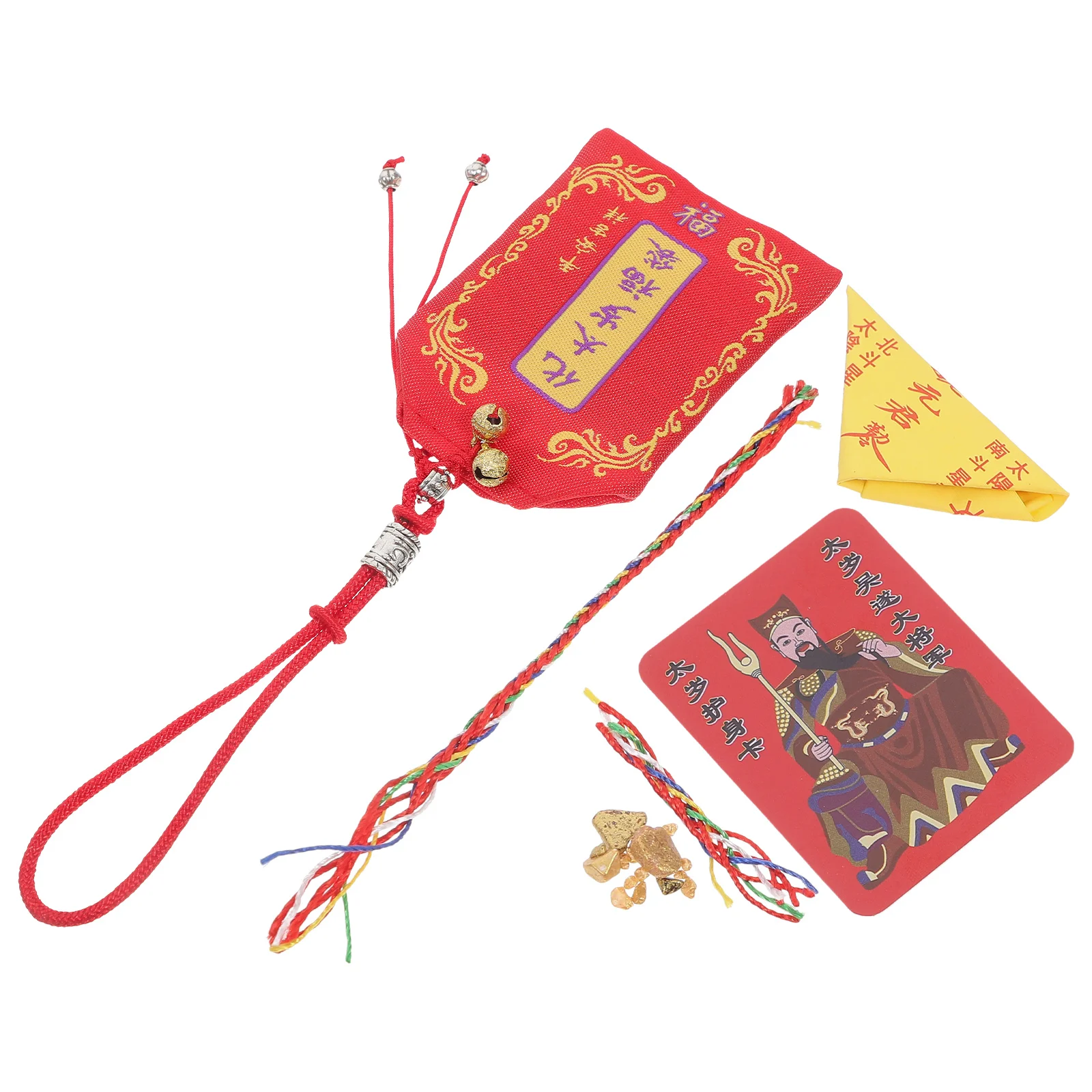 

2025 Snake Year Tai Sui Amulet Bag Wu Sui General Card Good Fortune Protection Decor Feng Shui Ornaments Lucky Charm