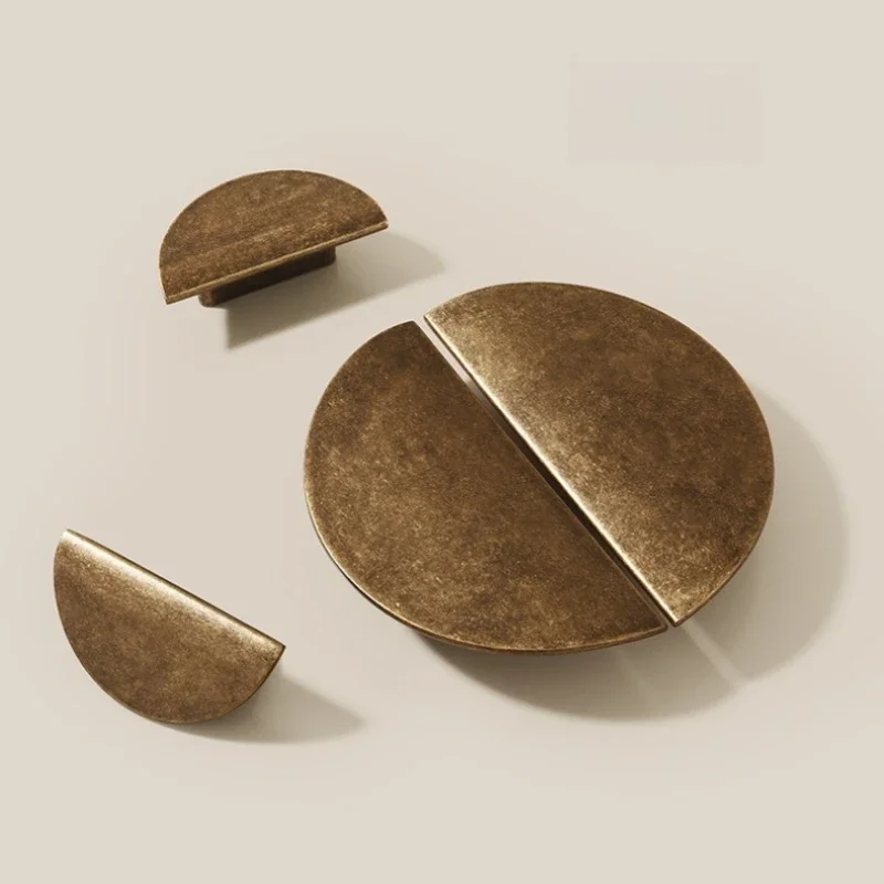 Creative Vintage Cabinet Door Pull Handle Antique Brass Cabinet Storage Cabinet Door Handle American Style Furniture Hardware