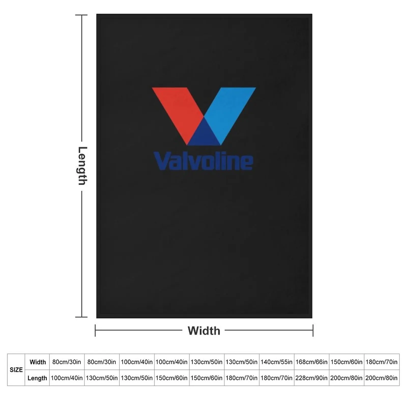 Valvoline Merchandise Essential T-Shirt Throw Blanket Soft Big Hair Flannel Blankets