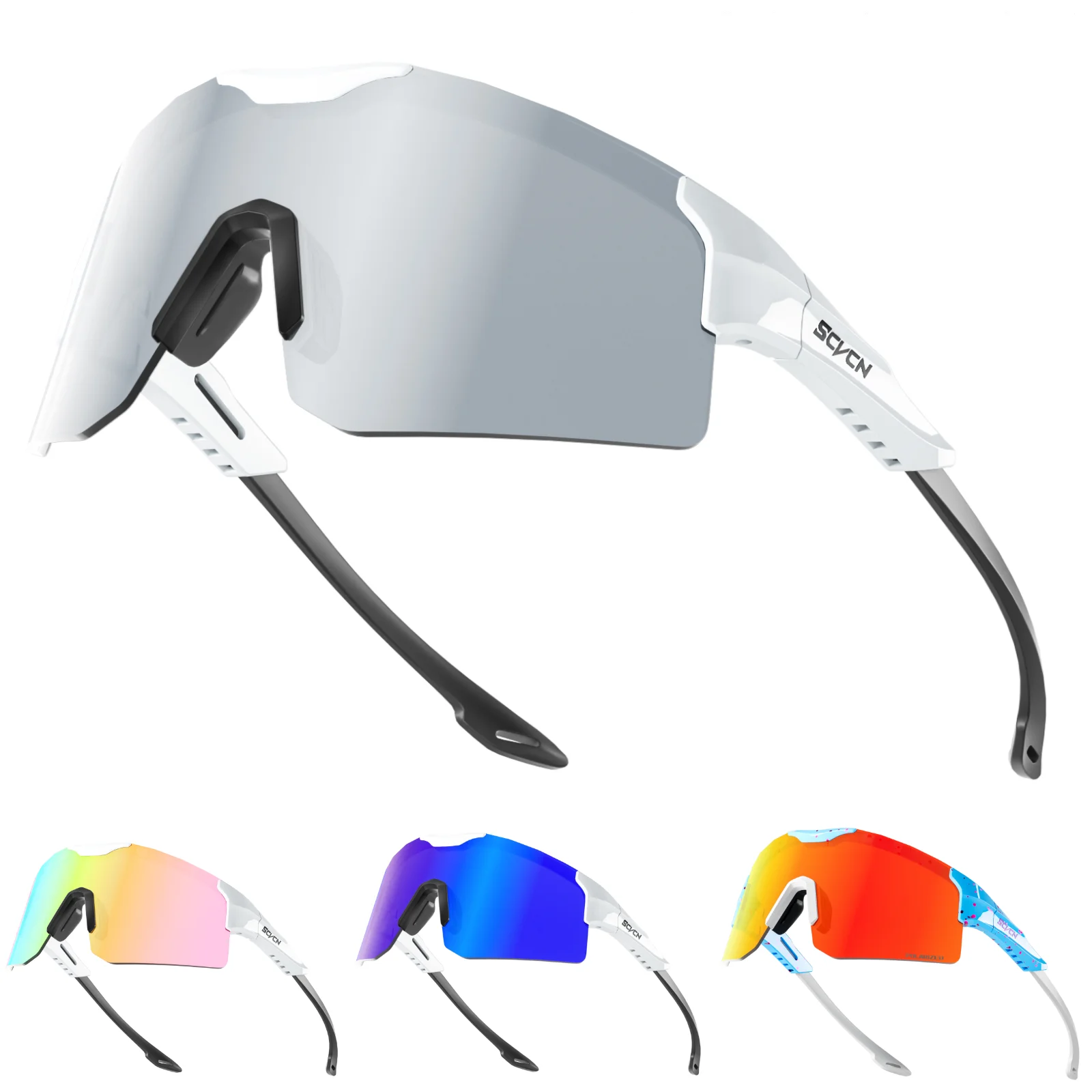 AliExpress SCVCN Hiking Eyewear Sunglasses Polarized Cycling Glasses for Men Sports MTB Mountain Goggles Women Bicycle Road Bike Protection