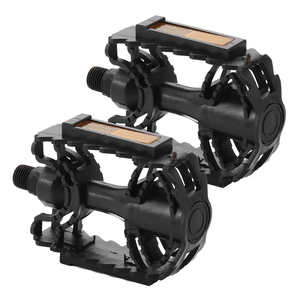 1 Pair Sports Outdoors BMX MTB 14mm/12mm Platform Pedal Mountain Bike Pedal Bicycle Pedals Flats