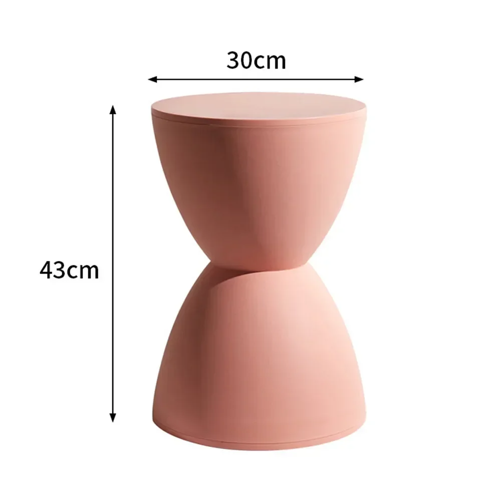 Thickened Plastics Stool  Small Round Stool Hourglass Stool Living Room Entry Shpe Changing Stools