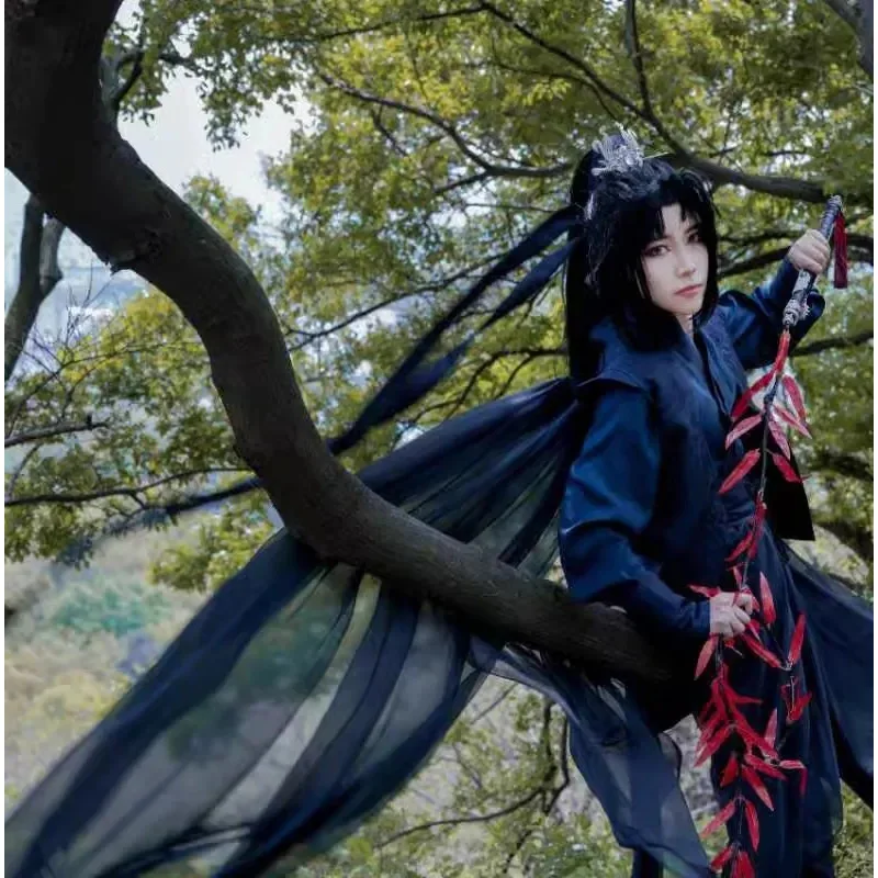 

Anime Erha and His White Cat Master Mo Ran Cosplay Costume Tian Guan Ci Fu He Xuan Cosplay Costume Shoes Wig Prps For Women Men