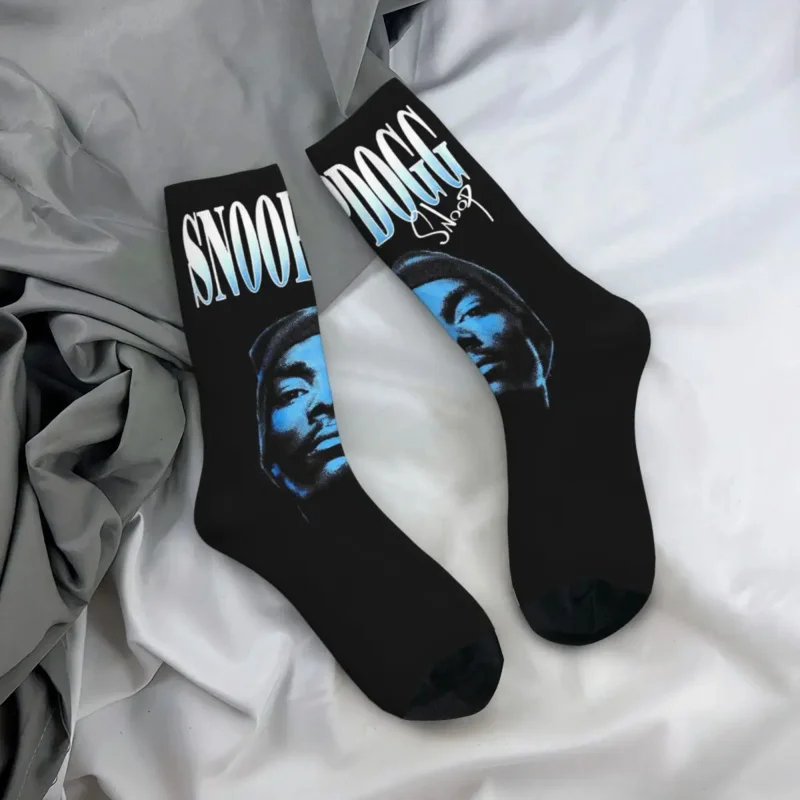 Hip-hop Snoop Dogg-Chaussettes de Basketball en Polyester, Respirantes, Unisexe