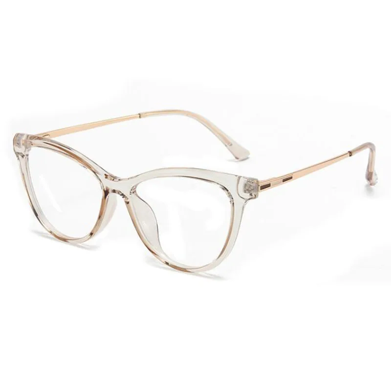 Gafas para miopía TR90 con montura de ojo de gato para mujer, anteojos para miopía, dioptrías, 0-0.5-0,75-1,0-2,0 To-6,0