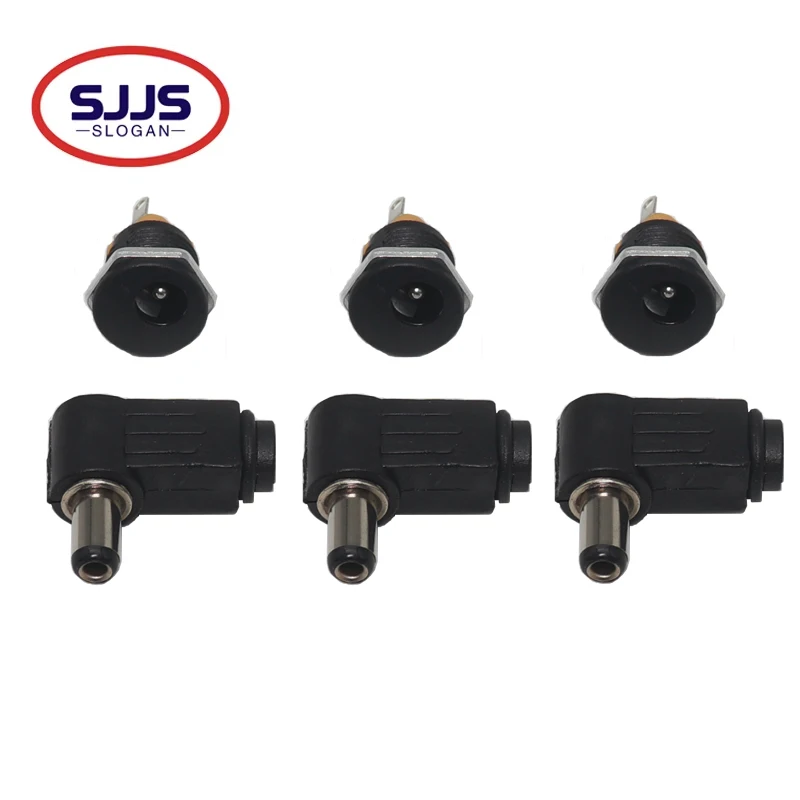 【10-2-пары】-Мужская-вилка-постоянного-тока-угол-90-градусов-l-образная-форма-пластик-гнездо-металлическая-розетка-для-монтажа-на-панели-разъем-постоянного-тока