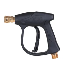 Pressure Washer Gun Car Washing Gun With 5pcs Soap Spray Nozzles 14mm M22 Socket 1/4