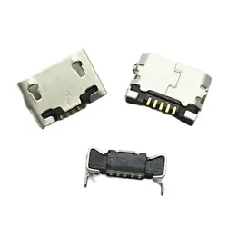 50pcs Micro USB Jack Connector DIP2 7.2mm USB Charging socket For Nokia 8600 Lenovo A60 A366T PAD A1 07 A520 A288T A500 A750