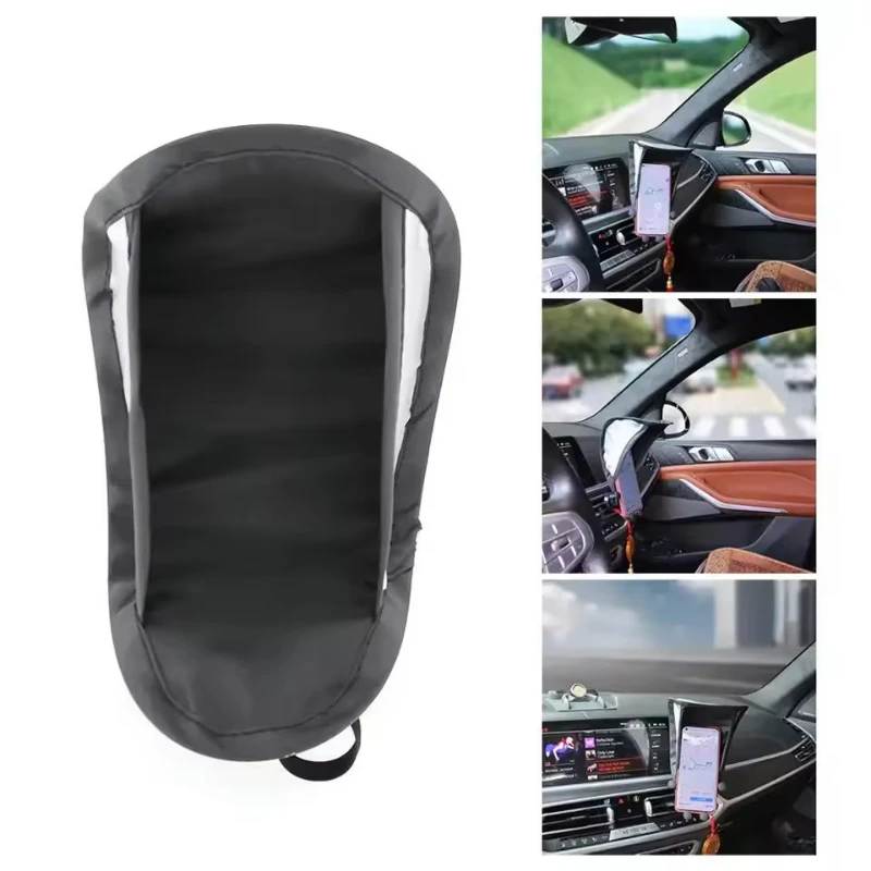 Car Dashboard Cell Phone Sunscreen Sunshade Cell Phone Umbrella Sunshade Motorcycle Bike Anti-scald Car Interior Accessories