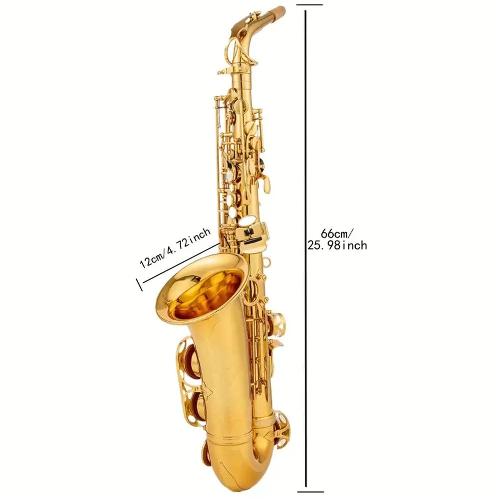 

XINMEL E-flat Alto Saxophone Professional Instrument Set, including case, mouthpiece, and maintenance kit