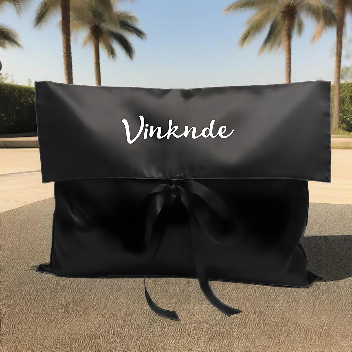 

50PCS Luxury Silk Satin Jewelry Gift Bags With Bow Ribbons Customed Logo Hair Bundle Extension Cosmetics Storage Packaging Pouch