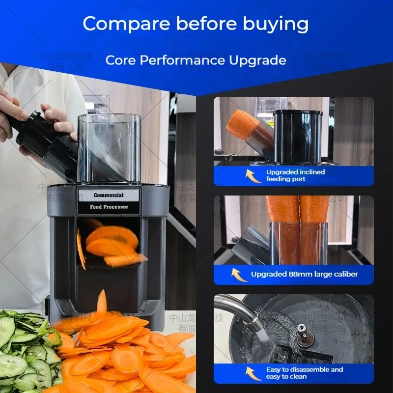 Mesin Pemotong Sayur 220V Multifungsi, Mesin Pemotong Listrik Wortel Kentang, Pengiris, Pencacah, Pengolah Makanan