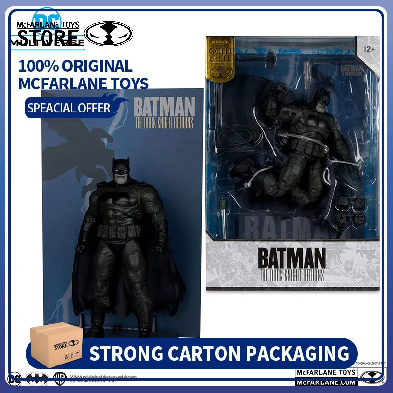 100% Original Mcfarlane Toys DC Multiverse 7in Cover Recreations - Batman (The Dark Knight Returns) Gold Label Model Action Doll