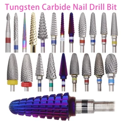 1pcs 56 Types Tungsten Carbide Nail Drill Bit Electric Nail Mills Cutter for Manicure Machine Nail Files Accessories