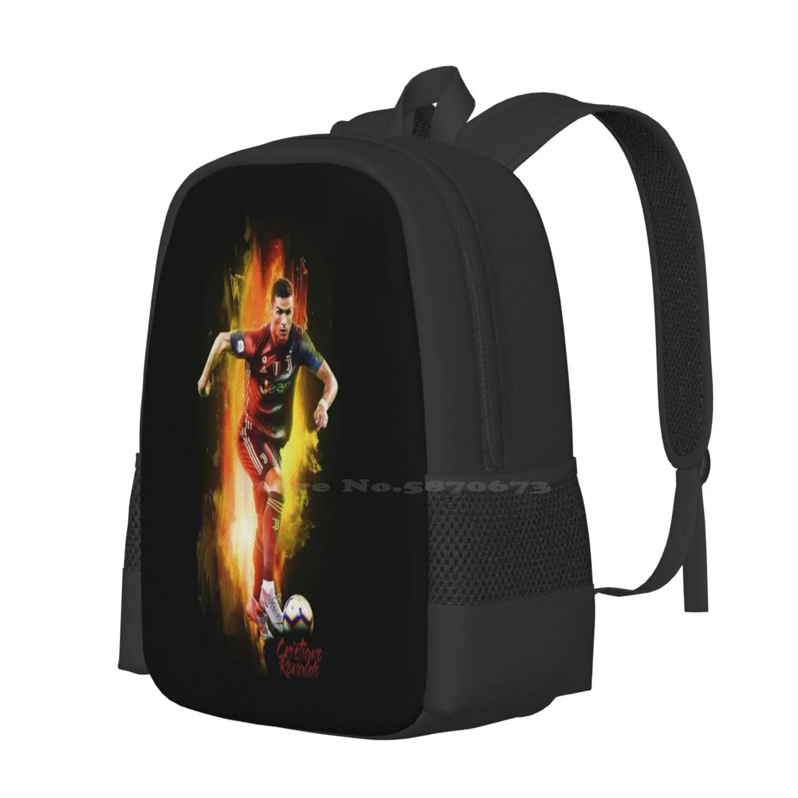 Ronaldo Wallpaper Hot Sale Schoolbag Backpack Fashion Bags Cr 7 Wallpaper Illustration Art