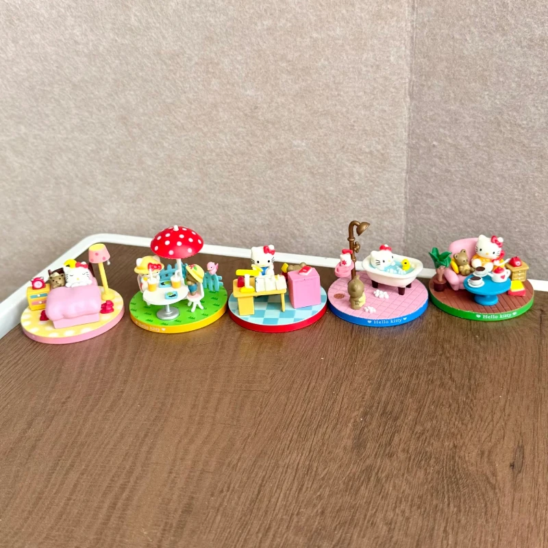 

New Stock Kt Cat Worker Figurines Miniature Scenes Blind Boxes Collectable Toys Desktop Ornaments Surprise Gifts For Fans
