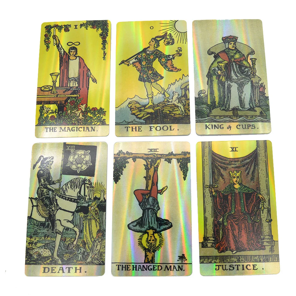 12x7cm Waite Tarot Card with Guide Book 78Pcs Pull Out Gift Box Full English Divination Fate Oracles Deck Cards Board Game