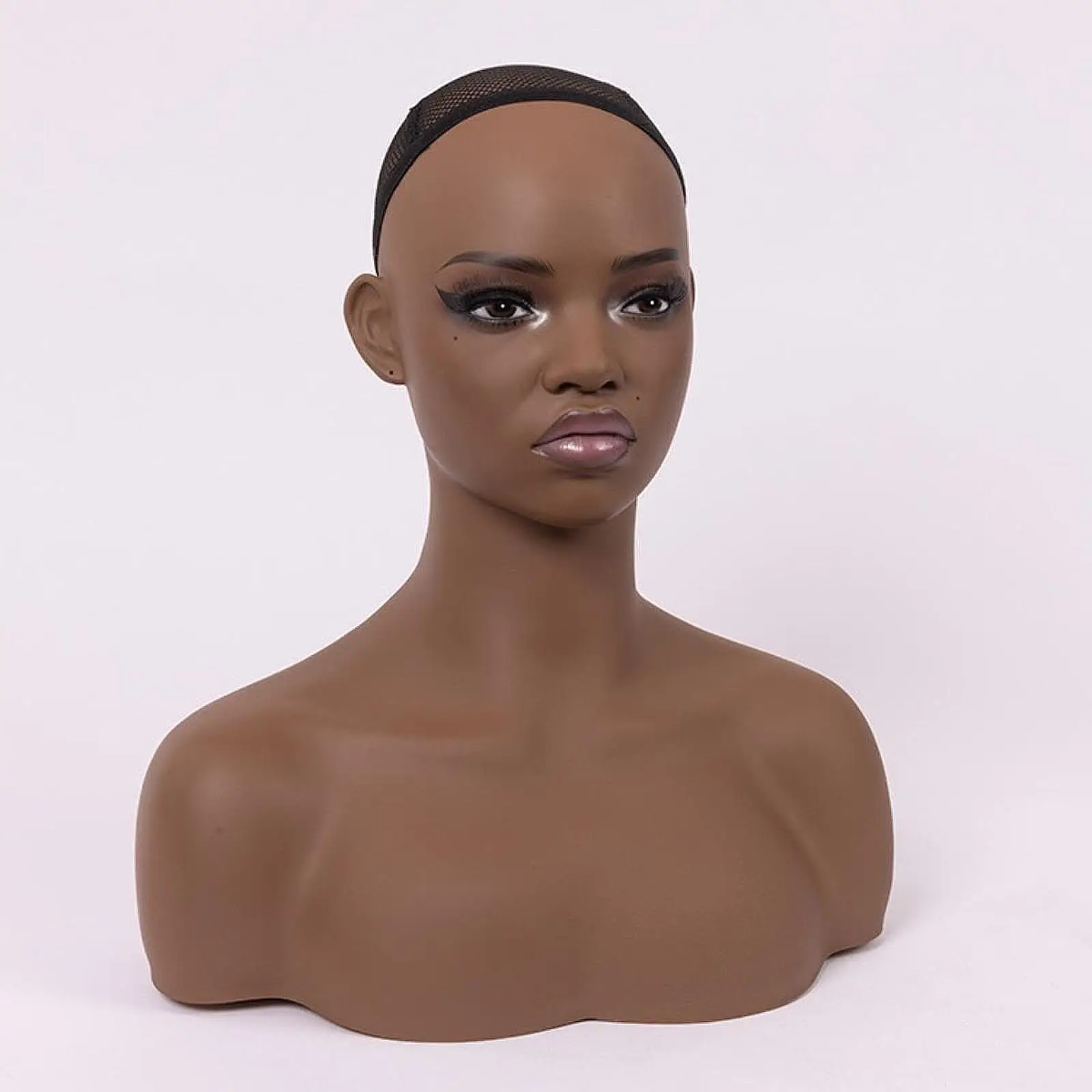 

Realistic Female Mannequin Head Wig Display Stand for Earrings Wig Hats