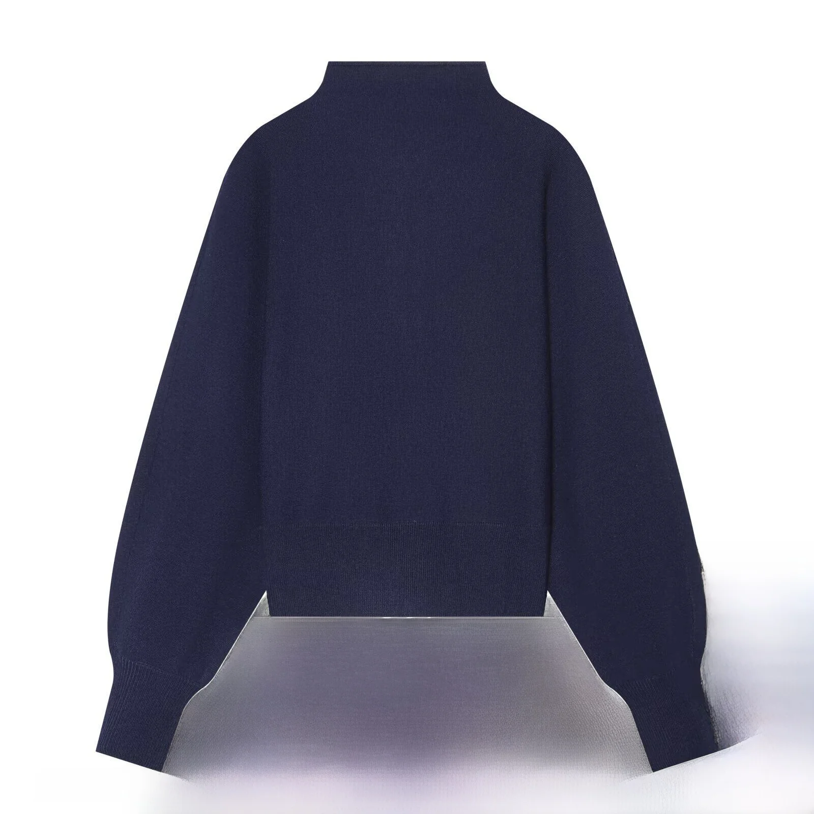 Fashionable Casual Long Sleeve Stand Collar Double Layer Zipper Knitted Jacket New Autumn Women's Wear Standard Fit Short Coat