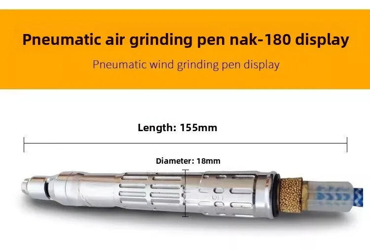 NAK180 Industrial Pneumatic Pen Grinder, Air Engraving Polishing Sanding Pen