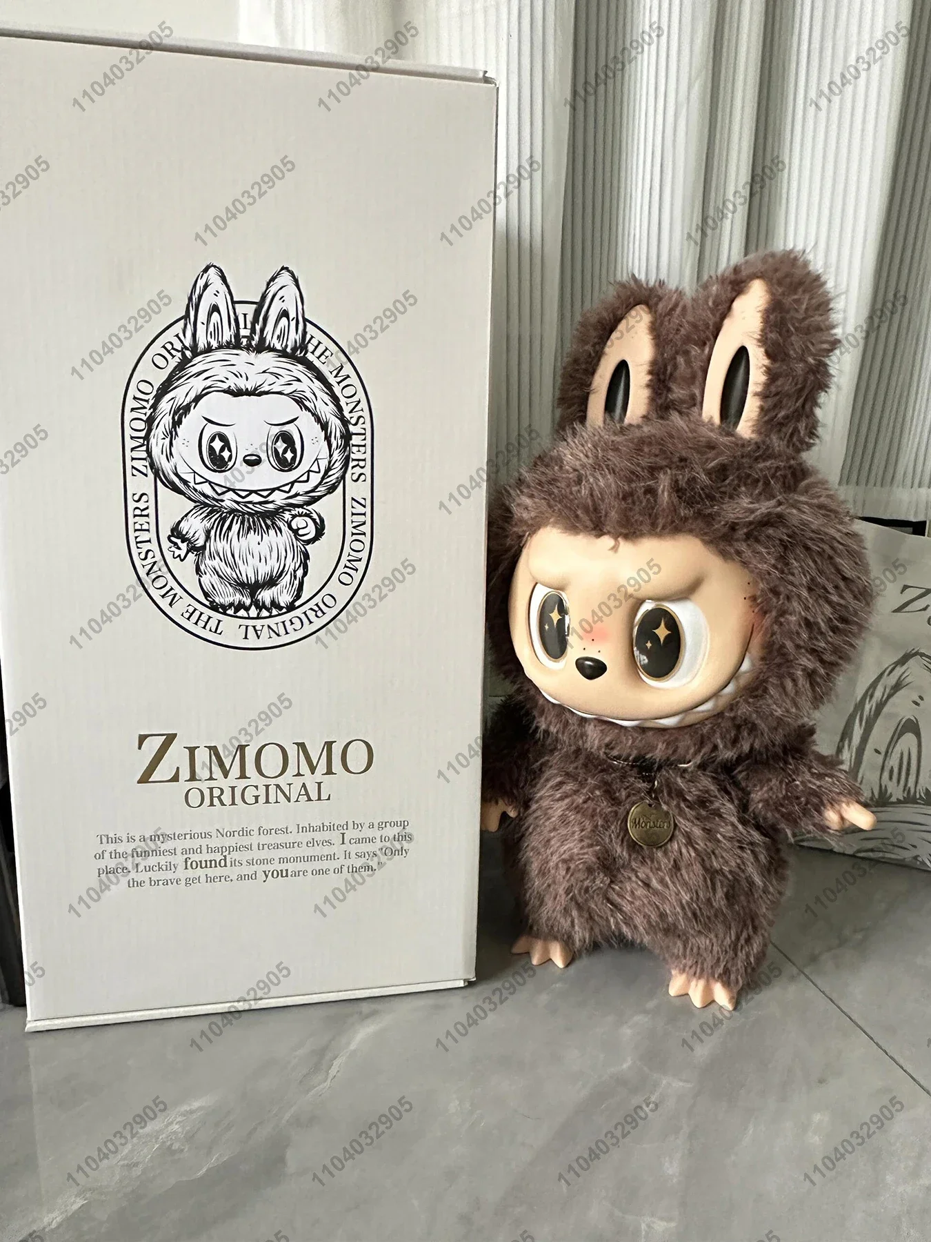 58cm Big Zimomo The Monsters I Found You Original Action Figure Vinyl Face Plush Doll Figurine Desk Decoration