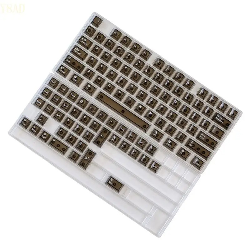

Y8AD PC Full Transparents 114Keys Original Height Keycap Backlits Keycaps for Switches Mechanical Keyboards Keycaps