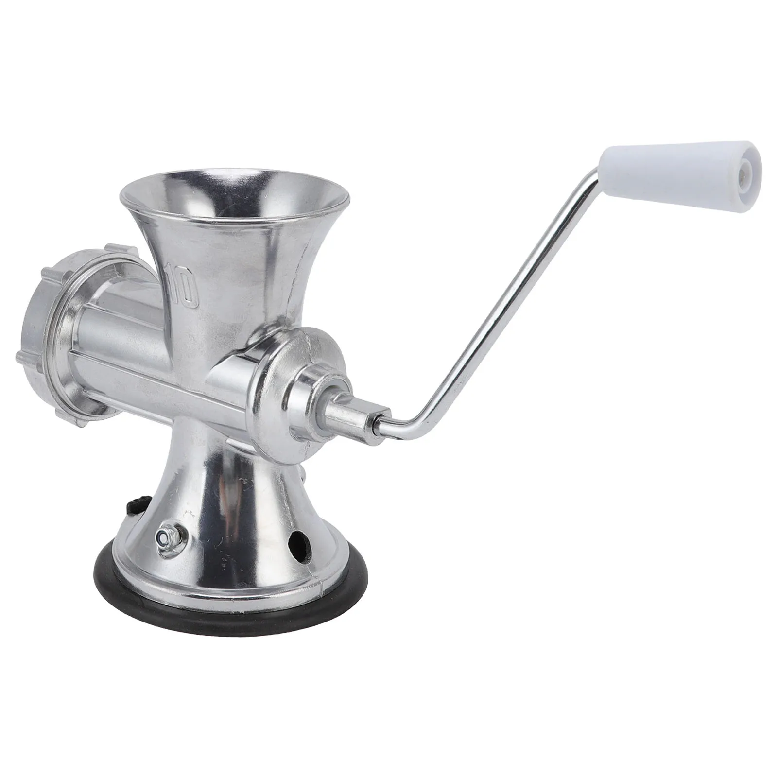 Meat Grinder Grinding Machine Multipurpose Manual Meat Grinder Large Circular Feed Inlet Silver  Blade for Restaurant for Cook