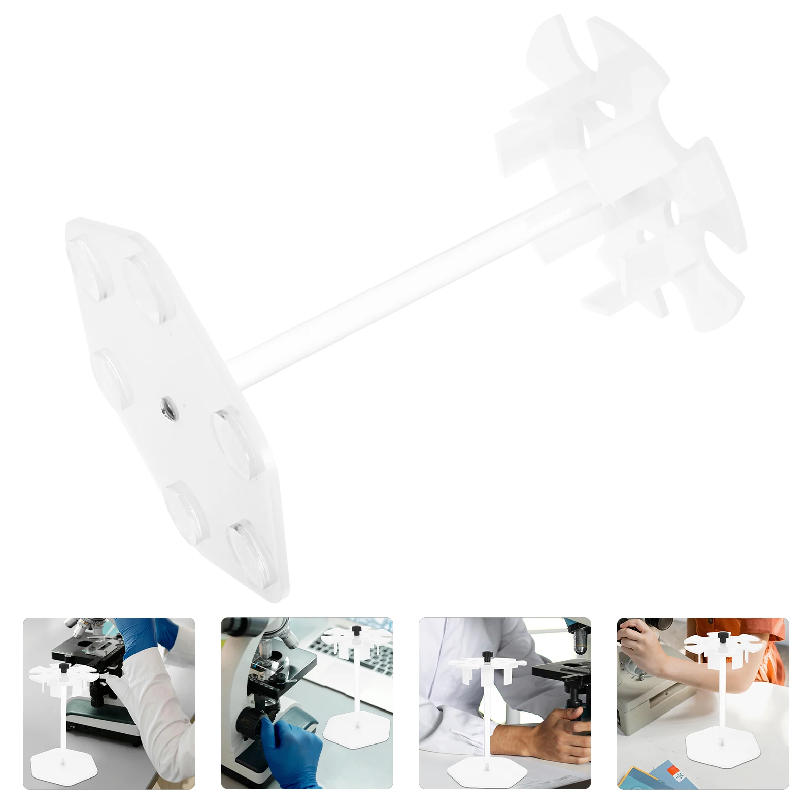 

Portable Round Base Pipette Stand Detachable Design Stable Acrylic Pipette For Multiple Pipettes Sampling Storage Rack Lab Tools