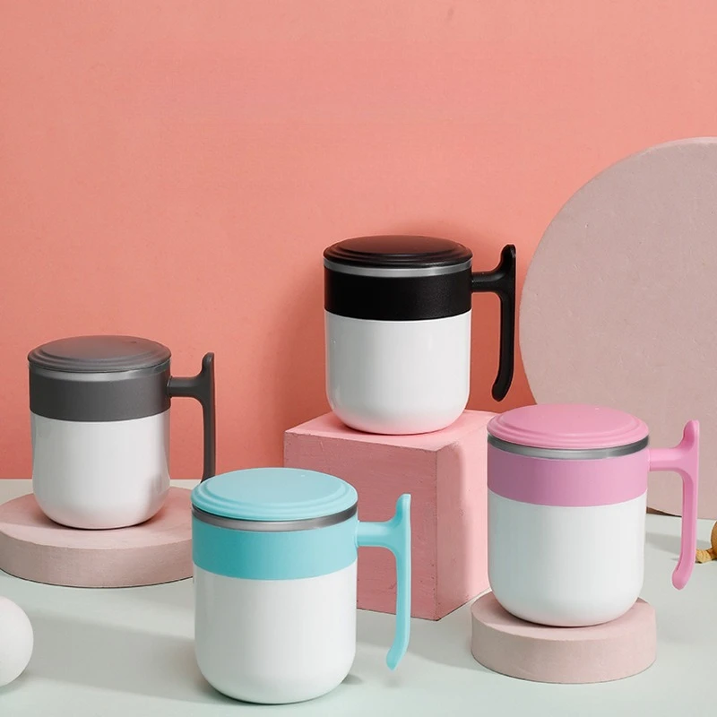 

New Product Temperature Difference Fully Automatic Mixing Cup Office Magnetic Coffee Cup 304 Stainless Steel Water Cup Lazy Mug