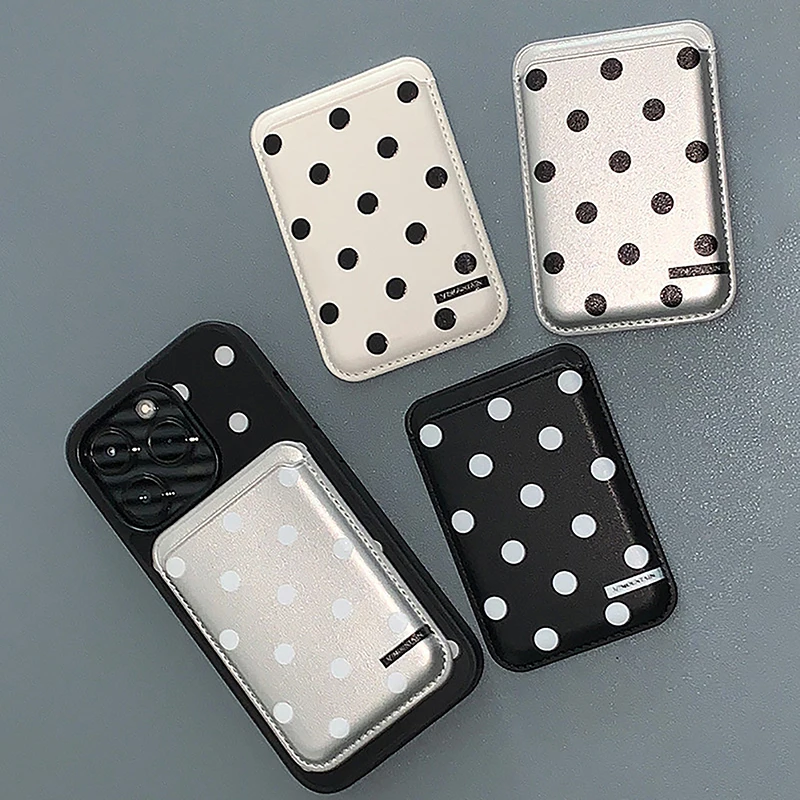 Wave Point Fashion Phone Back Card Case For ID Card Bank Card For Magsafe For IPhone Phone Card Holder Bracket