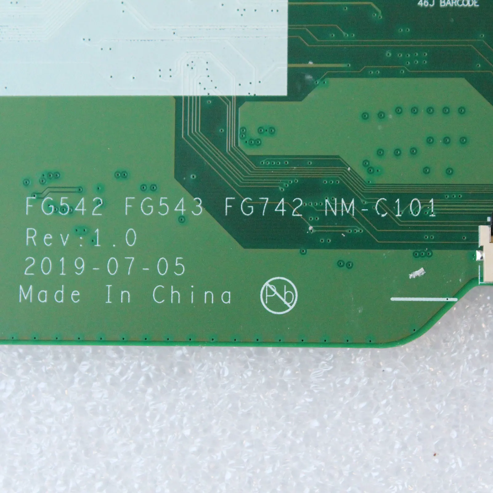 Imagem -03 - Placa-mãe do Portátil para Lenovo 4g 5b20s42656 Fg542 Fg543 Fg742 Nm-c101 Mainboard 81v5 L34015api R53500 Teste ok