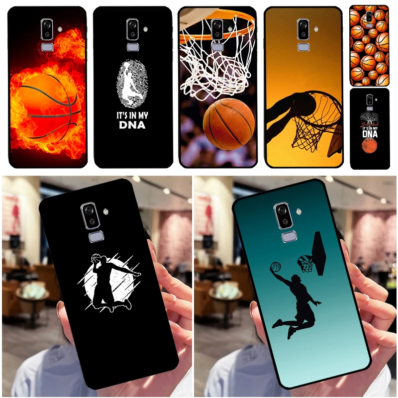 Basketball Basket Sport Case For Samsung Galaxy A3 A5 J1 J3 J5 J7 2016 2017 J4 J6 Plus A6 A7 A8 A9 2018 Back Cover